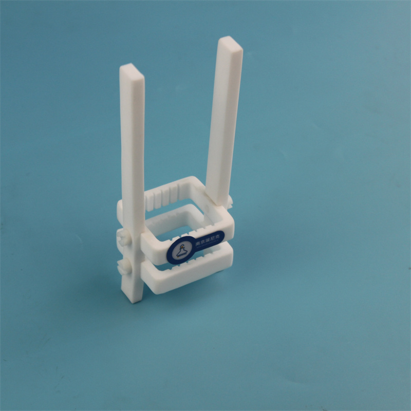 導(dǎo)電玻璃清洗架四氟材質(zhì)耐酸堿多晶硅四氟清洗花籃